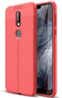 Резиновый бампер Autofocus для Nokia 7.1 под кожу Red (08927-2D) - изображение 1