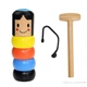 Волшебная игрушка для фокусов деревянный человечек Дарума Small a wooden man - изображение 1