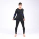 Комплект спортивного мужского термобелья Lesko A201 Black-Blue M теплый эластичный осень-зима - изображение 3