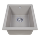 Кухонна мийка граніт PERFELLI ESTO PGE 101-38 GREY METALLIC - зображення 2