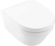 Унитаз подвесной VILLEROY & BOCH Archetectura New 4694HR01 DirectFlush с сиденьем Soft Close 98M9C101 дюропласт - изображение 1