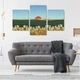 Модульная картина из трех частей Malevich Store Золотой рассвет 141x90 см (MK322034) - изображение 4