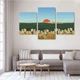 Модульная картина из трех частей Malevich Store Золотой рассвет 141x90 см (MK322034) - изображение 5
