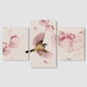 Модульная картина из трех частей Malevich Store Bird and Flowers 141x90 см (MK322039) - изображение 2