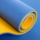 Коврик туристический каремат SP-Planeta Fit 3269 размер 180х60см толщина 10мм Blue-Yellow - изображение 2