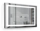 Зеркало в ванную IP67 с подсветкой Smart Mirror сенсорное Rimini SK 80х80 см влагостойкое - изображение 1