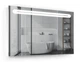 Зеркало в ванную IP67 с подсветкой Smart Mirror сенсорное Venezia SK 90х80см влагостойкое - изображение 1
