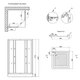 Душова кабіна Lidz Wiezak SC90x90.SAT.LOW.L LWKSC9090SATLOWL - зображення 2