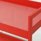 Столик на колесах IKEA NISSAFORS 50,5х30х83 см червоно-помаранчевий (804.657.45) - зображення 4