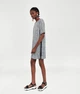 Платье ZARA серое в клетку с боковыми полосками XS - изображение 2