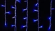 Гирлянда ICICLE 7 Вт синяя, провод белый или черный 75 LED бахрома 2x0,7 м IP44 для улицы - изображение 1