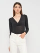 Боди-футболка женская H&M 8396570sm M Черная (2030000175277) - изображение 3