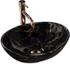 Умывальник Rea Sofia marble black накладной REA-U5611 - изображение 1