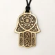 Амулет кулон Хамса, Рука Захисту Semantic Jewelry Бронзове покриття 3.0 x 2.3 x 0.3 см - зображення 1