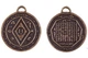 Амулет кулон Магический Пенкталь Соломона "Богатство" Semantic Jewelry Бронзовое покрытие 2.5 x 2.5 x 0.3 см - изображение 3