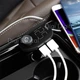 Автомобильный FM модулятор HOCO E45 Bluetooth + зарядное устройство 2xUSB 3.1A + microSD трансмиттер для авто Черный - изображение 6