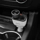 Автомобільний зарядний пристрій Hoco Z28 2х розгалужувачі прикурювача 2xUSB 3.1 A Амперметр Вольтметр Біле - зображення 7