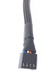 Переходник раздвоитель 1 на 4 кулера 26 см 4 pin fan cooler hub кабель (607356396) Черный - изображение 4