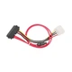 Шлейф живлення Cablexpert CC-SATA-C1 комбо SATA, дата 35 см, живлення 13.5 см. - зображення 2