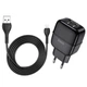 Сетевое Зарядное Устройство HOCO C73A (2USB/2.4A) + lightning (Черный) - изображение 1