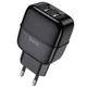 Сетевое Зарядное Устройство HOCO C73A (2USB/2.4A) + lightning (Черный) - изображение 2