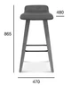 Барний стілець Cleo Fameg 47x86.5x48 (BST-1605) 085716 - зображення 5