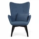 Кресло для отдыха с подножкой SOFOTEL Norse Black Blue - изображение 3