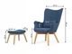 Кресло для отдыха с подножкой SOFOTEL Norse Blue - изображение 5