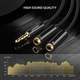 ​Аудио кабель сплиттер Ugreen 3.5 mm male to 2×3.5 mm female splitter cable ABS 30620 black - зображення 2