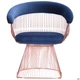 Кресло AMF Roller, rose gold, royal blue 545679 - зображення 5