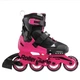 Детские раздвижные ролики ROLLERBLADE MICROBLADE G BLACK/NEON PINK , размер 28-32(17,5-20,5см) - изображение 3