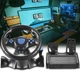 Игровой руль с педалями и коробкой передач 3в1 Vibration Steering wheel - изображение 5