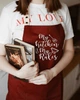 Фартук на подарок "My kitchen my rules" (Моя кухня - мои правила!) мужской/женский, с карманом и регулируемой застежкой, в подарочной коробке, бордовый - изображение 1