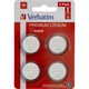 Батарейка Verbatim CR 2450 Lithium 3V * 4 (49535) - изображение 1