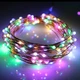 Cветодиодная гирлянда тонкая нить 100 led длина 10 м на батарейках Мультицвет (336669) - изображение 1