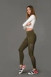Лосины Superstacy ПЕРФОРАЦИЯ S хаки (SS2484-04) - изображение 4