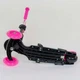 Детский Самокат 5 в 1 с подножками и родительской ручкой Best Scooter, Абстракция, PU колеса, Подсветка колес - изображение 4