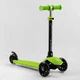 Дитячий Самокат триколісний Best Scooter PL-315 Зелений, колеса PU зі світлом, сидіння, батьківська ручка - зображення 5
