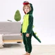 Пижама Кигуруми Слип Для Мальчиков Kigurumi Крокодил Динозавр Дракон Зеленый 100-110 см. (2019/2) - изображение 1