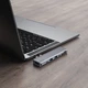 USB-хаб адаптер Ailink Aluminium 7 в 1 USB-C 4K HDMI Card Reader Hub Multi Port AI-CH7D Space Grey - зображення 3