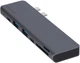 USB-хаб адаптер Ailink Aluminium 7 в 1 USB-C 4K HDMI Card Reader Hub Multi Port AI-CH7D Space Grey - зображення 10