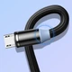 Магнітний кабель Kaku KSC-306 USB - MicroUSB 1m - Black KAKU чорний - зображення 4