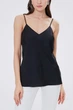 Шовковий топ ES.design ss2008.1 розмір XL чорний - зображення 1
