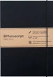 Скетчбук Manuscript Black Plus A5 Чистые 160 страниц с открытым переплетом (M - Black+) - изображение 1