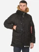 Парка Alpha Industries Slim Fit N-3B Parka XS Black/Orange - изображение 1