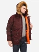 Парка Alpha Industries Slim Fit N-3B Parka XS Maroon/Orange - изображение 3