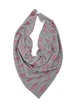 Шарф "Эдинбург" большой трендовый от MyScarf теплый серый с розовым рисунком - изображение 2