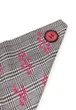 Шарф "Эдинбург" большой трендовый от MyScarf теплый серый с розовым рисунком - изображение 3