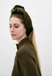 Тюрбан бархатный с узлом от MyScarf теплый one size благородный коричневый - изображение 1