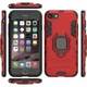 Чехол с подставкой Deexe Hybrid Case для iPhone SE 2 / 3 (2020 / 2022) / iPhone 8 / iPhone 7 - Red - изображение 5